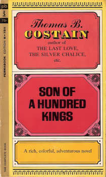 Son of A Hundred Kings By Thomas B. Costain