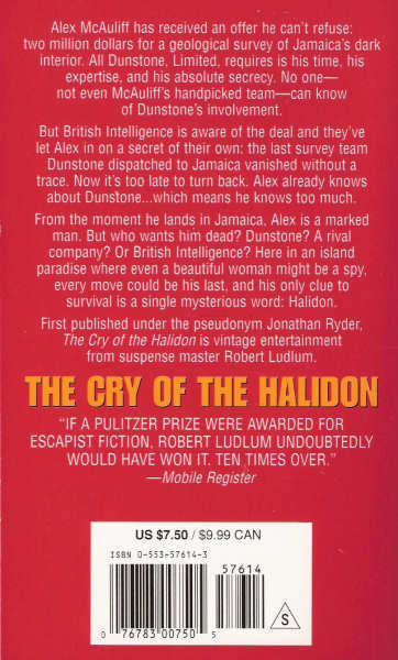 The Cry of the Halidon By Robert Ludlum