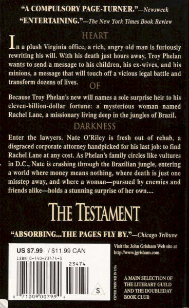 The Testament By John Grisham